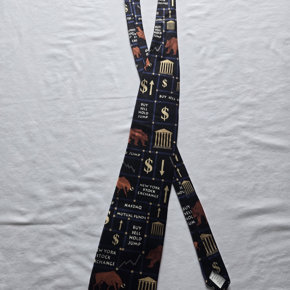 Vintage Financial Theme Black Tie